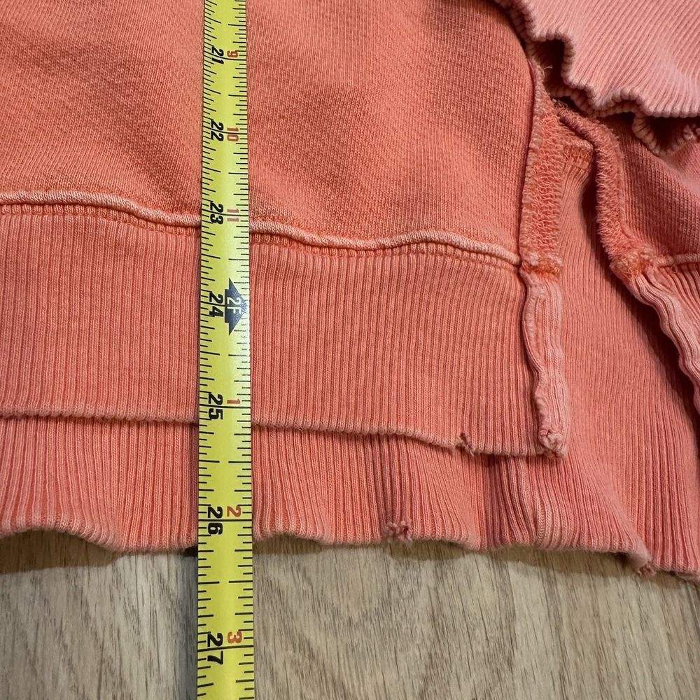 Free People Camden Sweatshirt In Orange Size Medium Oversized - Picture 5 of 9